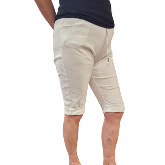 3/4 Magic Pants- White